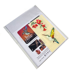 Hummingbird & Flowers - Inlay Stickers Jockomo