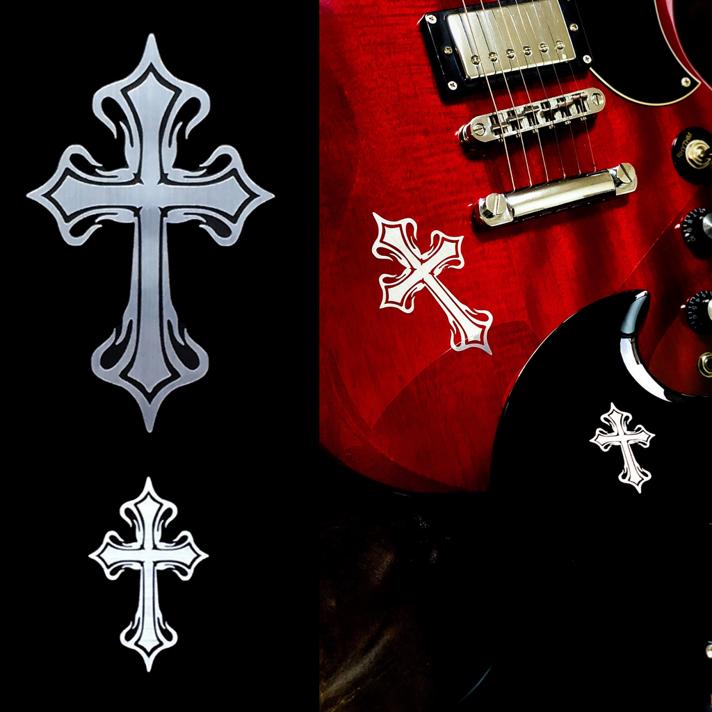 Metallic Tribal Crosses (Large & Small) - Inlay Stickers Jockomo