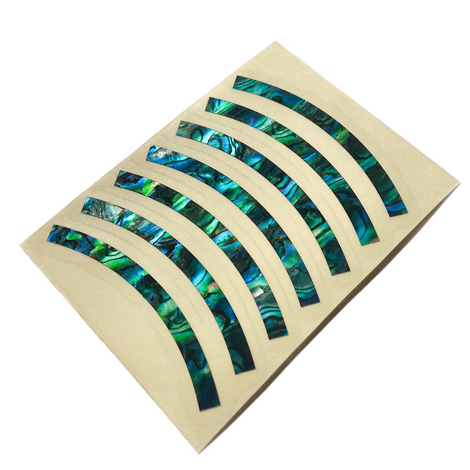 Rosette Stripes (Abalone Green) - Purfling Sticker for Guitars