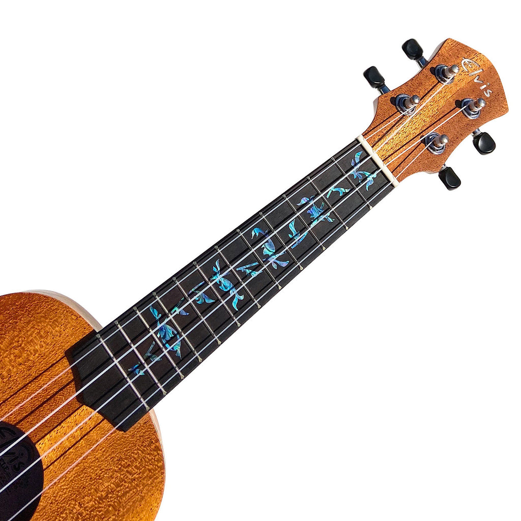 Tree of Life (Abalone Blue) - Fret Markers for Ukuleles - Inlay Stickers Jockomo