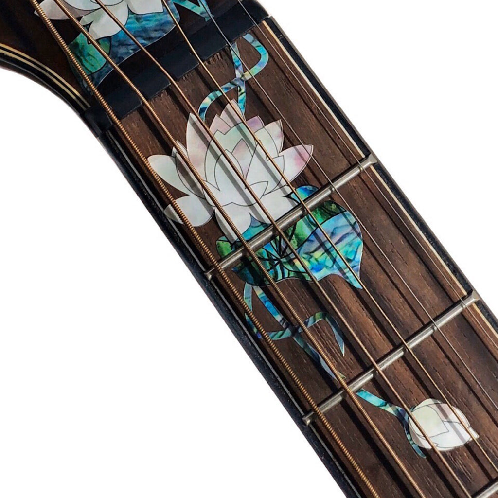 Water Lilies - Head & Neck Inlay Stickers for Acoustic Guitar – Inlay ...