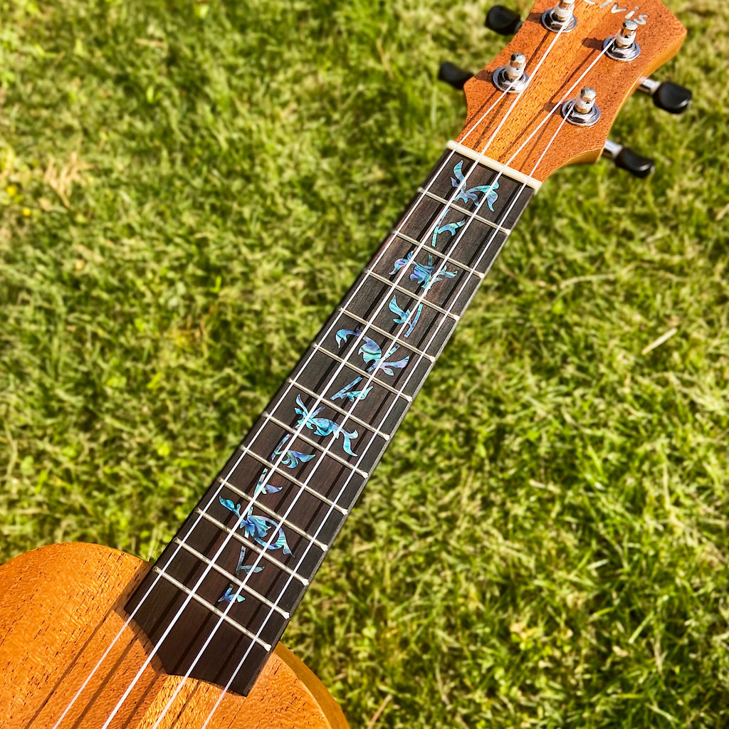 Tree of Life (Abalone Blue) - Fret Markers for Ukuleles - Inlay Stickers Jockomo