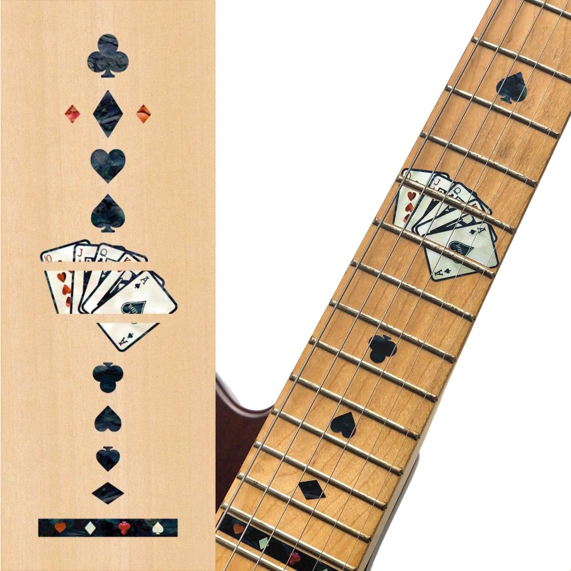 Playing Cards (Poker) Fret Markers - Inlay Stickers for Guitars – Inlay  Stickers Jockomo