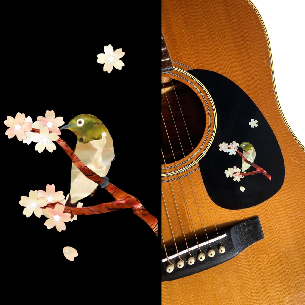 Japanese Bush Warbler - Inlay Stickers Jockomo