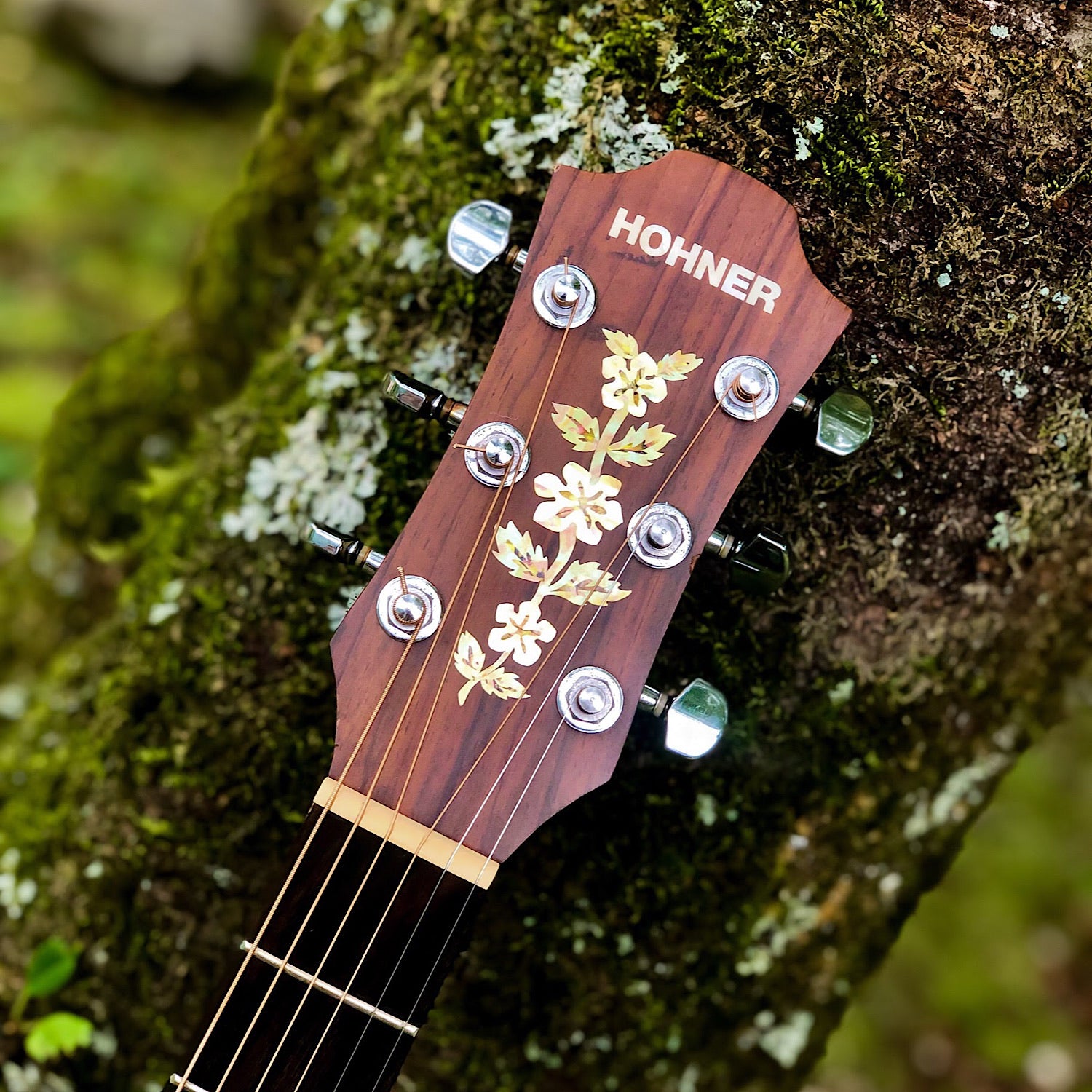 Flowers Vine Inlay Sticker for Headstock