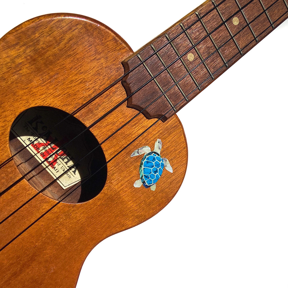 Sea Turtles Inlay Sticker Pair for Ukuleles