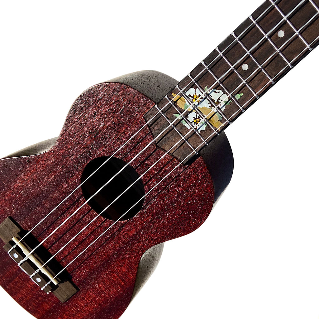 Hibiscus - Fret Markers for Ukuleles - Inlay Stickers Jockomo