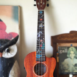 Small Sea World / Under The Sea - Fret Markers for Ukuleles - Inlay Stickers Jockomo