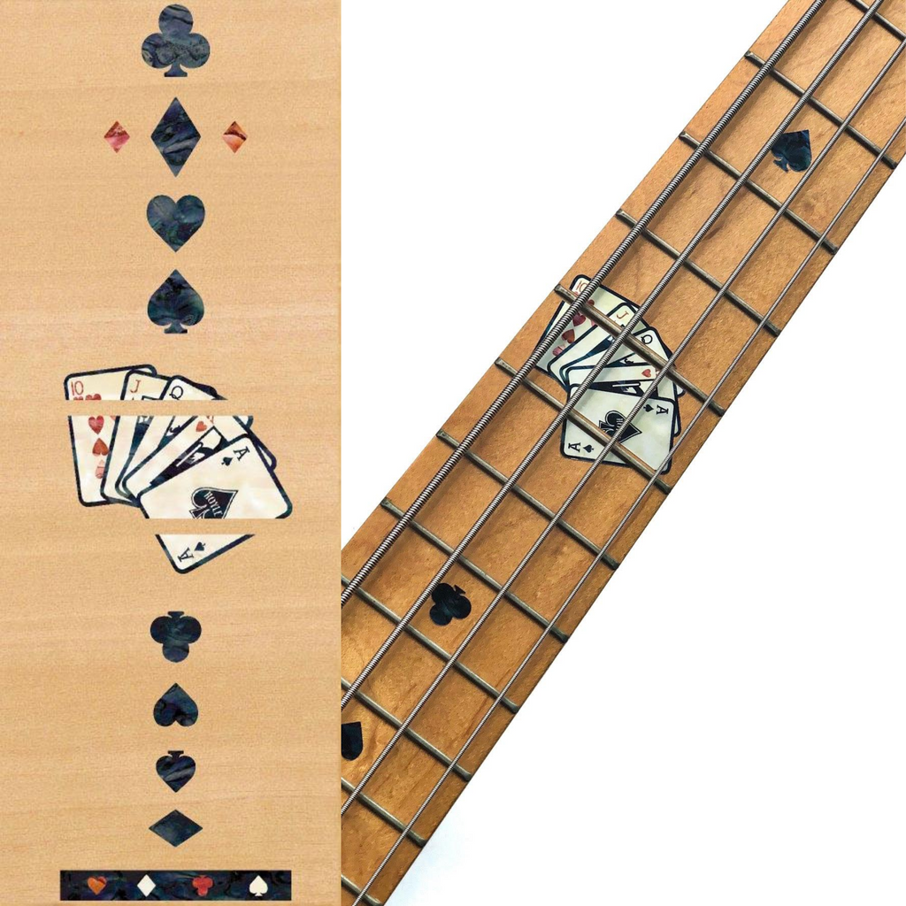 Playing Cards - Fret Markers for Bass - Inlay Stickers Jockomo