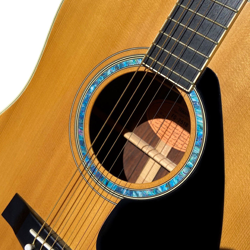 Rosette Stripes (Abalone Blue) - Purfling for Guitars - Inlay Stickers Jockomo