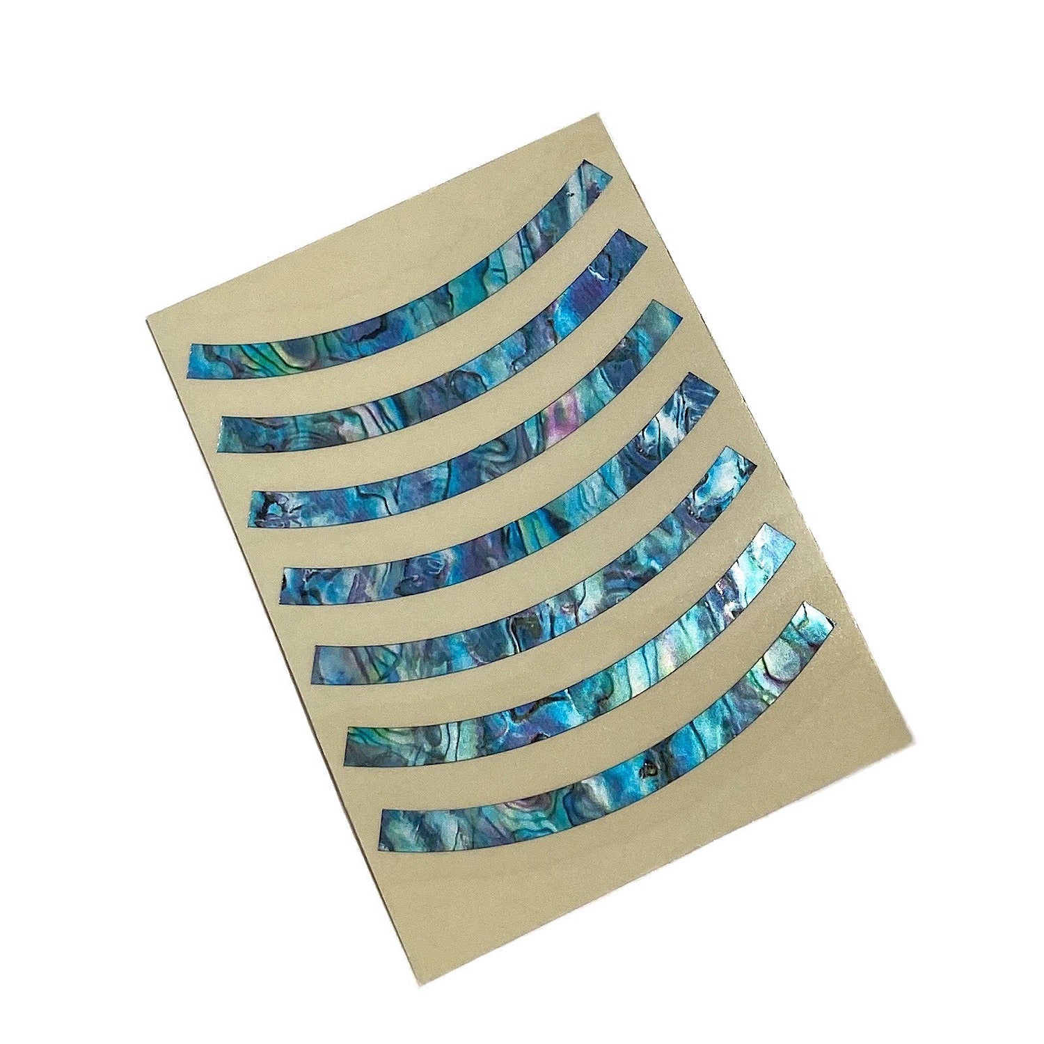 Rosette Stripes Purfling Decals (Abalone Blue) for Acoustic Guitar