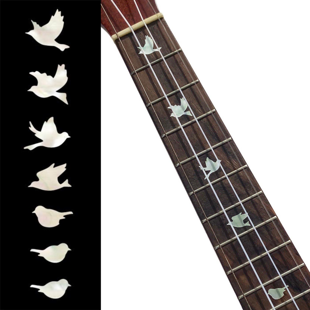 Doves - Fret Markers for Ukuleles - Inlay Stickers Jockomo