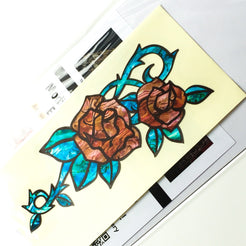 Red Roses - Inlay Stickers Jockomo
