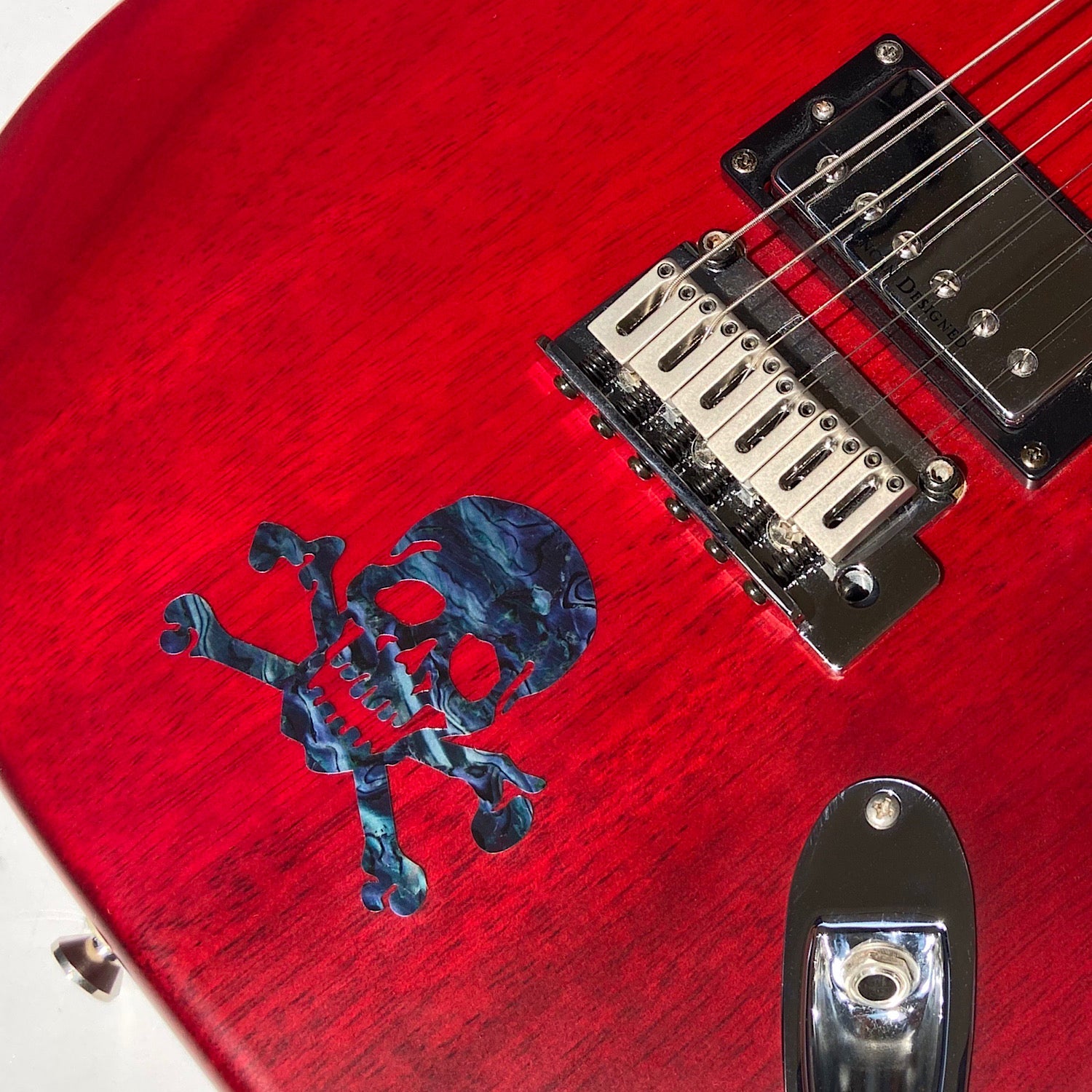 Skull Inlay Sticker for Guitar & Bass