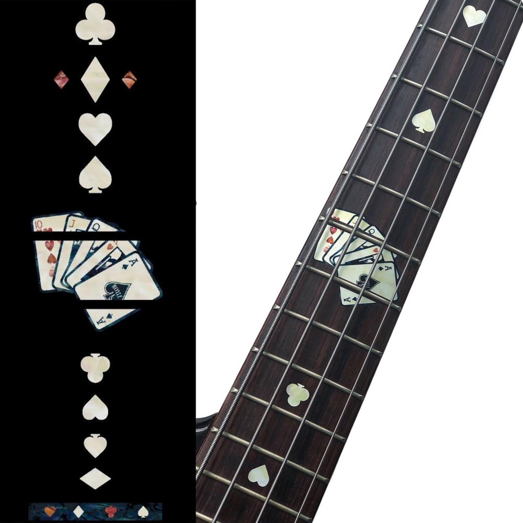 Playing Cards - Fret Markers for Bass - Inlay Stickers Jockomo