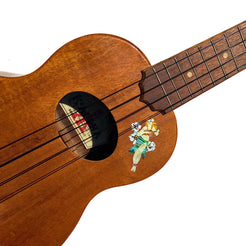 Hula Girl with Hibiscus Flowers - Inlay Stickers Jockomo