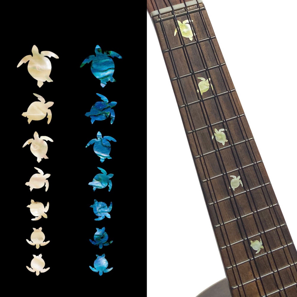 Turtles / Honus - Fret Markers for Ukuleles - Inlay Stickers Jockomo