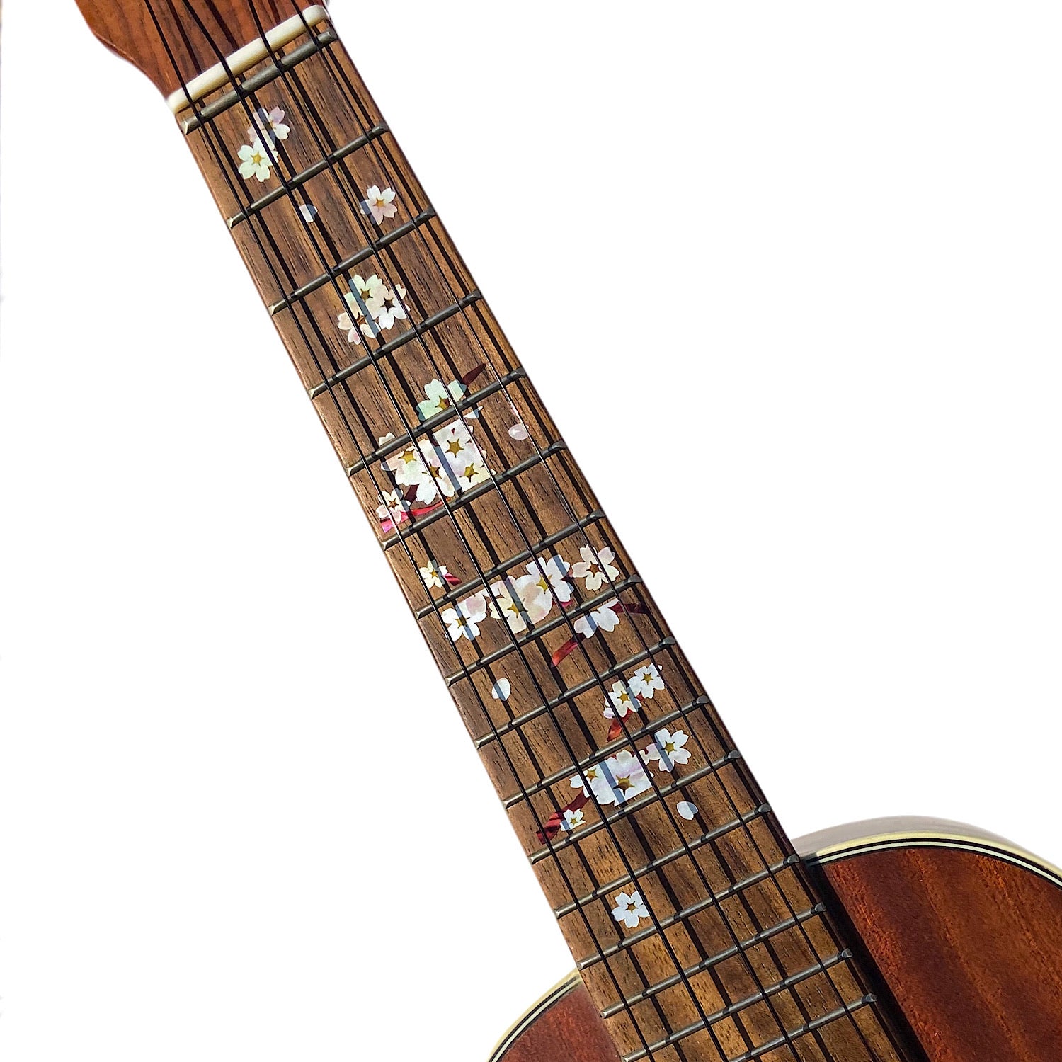 Cherry Blossom / Sakura - Fret Markers for Ukuleles - Inlay Stickers Jockomo