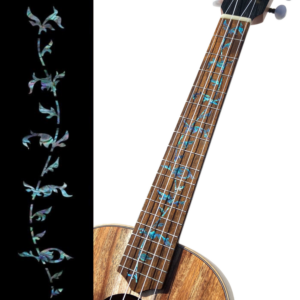 Tree of Life (Abalone Blue) - Fret Markers for Ukuleles - Inlay Stickers Jockomo