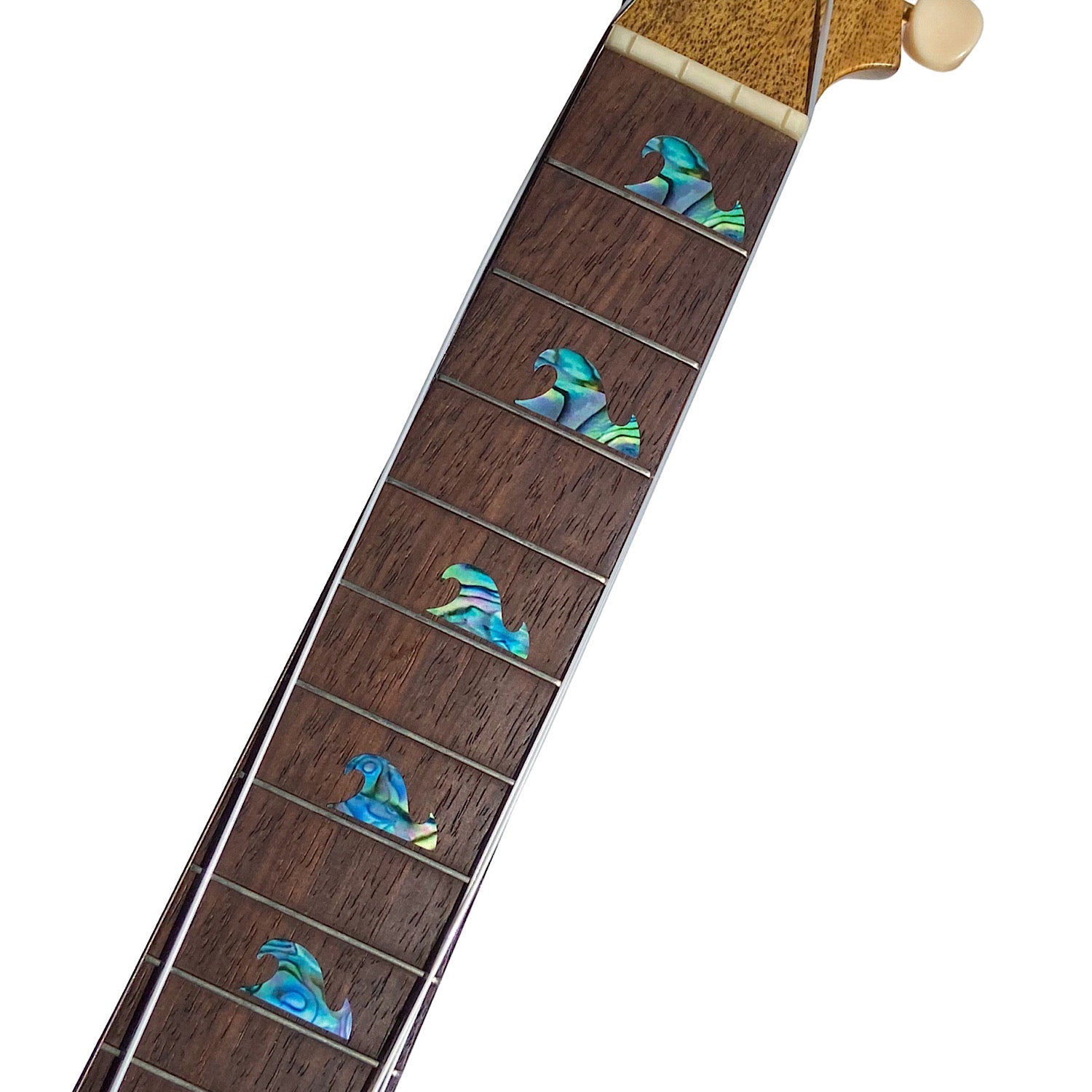 Whale Waves Inlay Stickers For Ukulele Fretboard - Pearl & Abalone Design