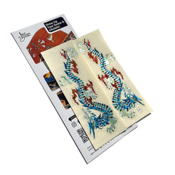 Fire Dragon - White Pearl - Inlay Stickers Jockomo