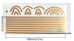 Gold Binding Elastic Decal - Inlay Stickers Jockomo