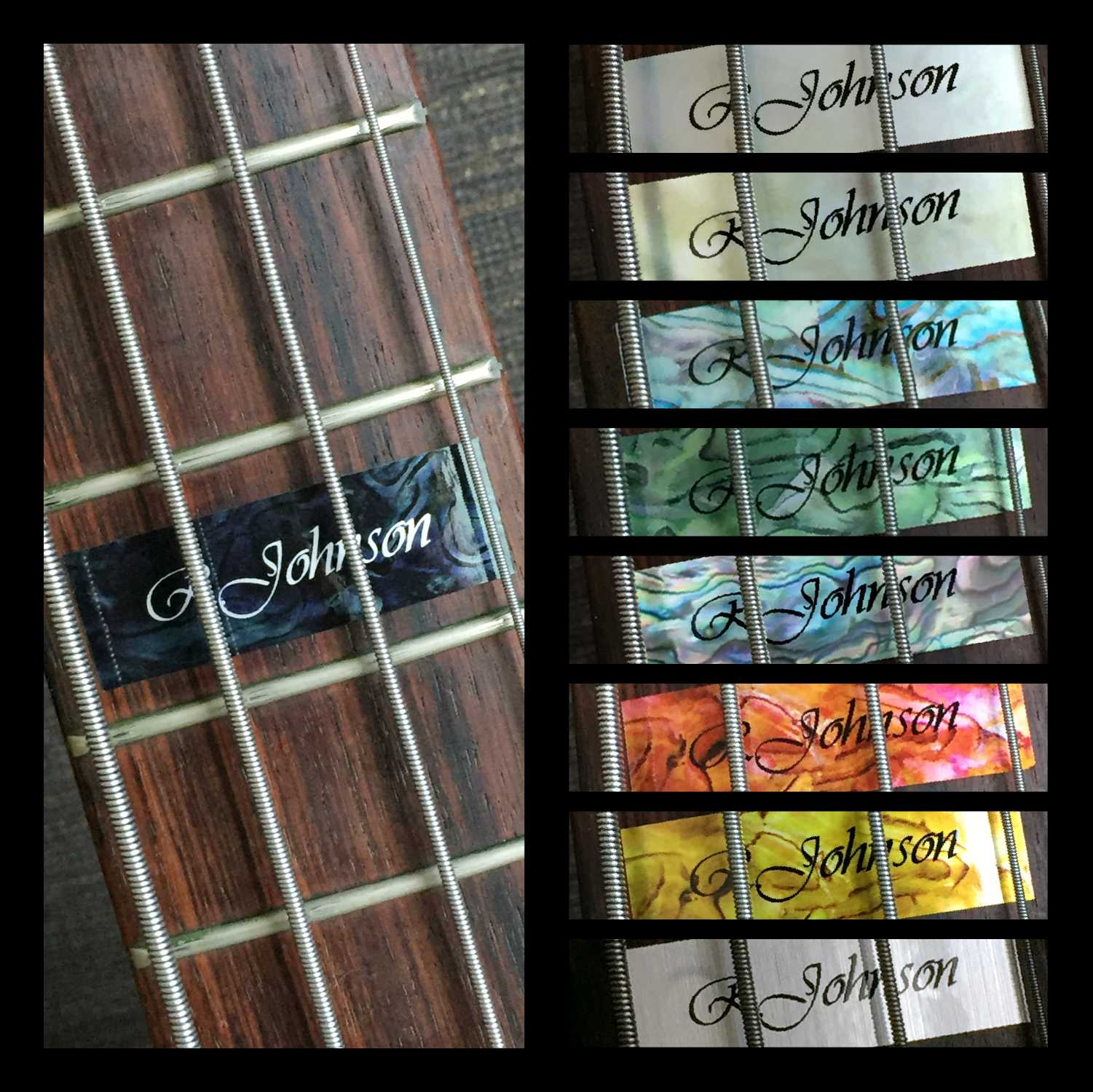 Custom-Made 12th Fret Marker for Bass - Inlay Stickers Jockomo