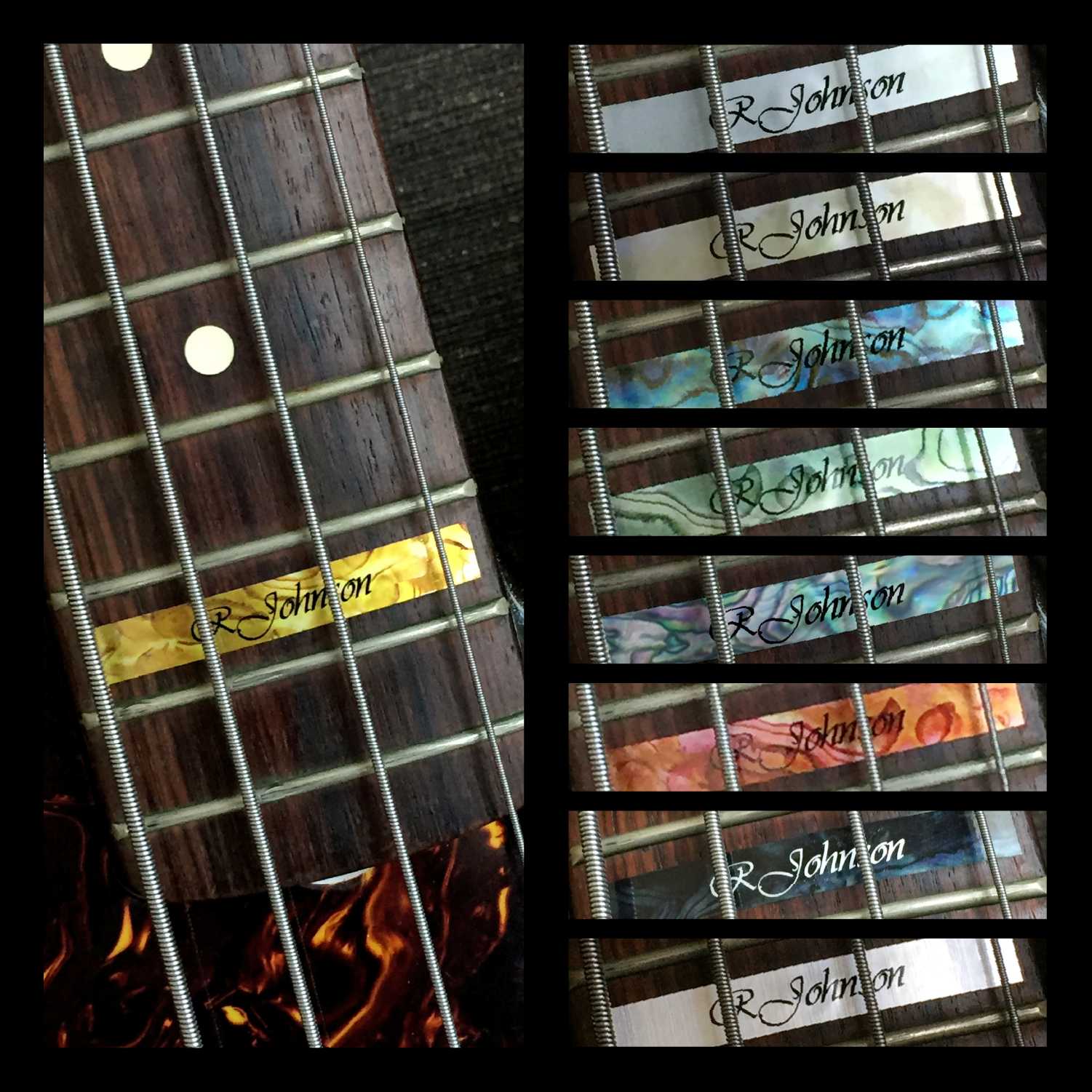 Custom-Made High Position Fret Marker for Bass - Inlay Stickers Jockomo