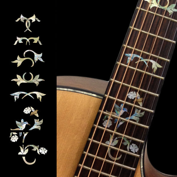 Winding Vine & Bird Cindy - Inlay Stickers Jockomo