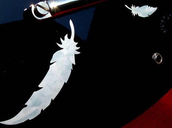 White Feathers - Inlay Stickers Jockomo