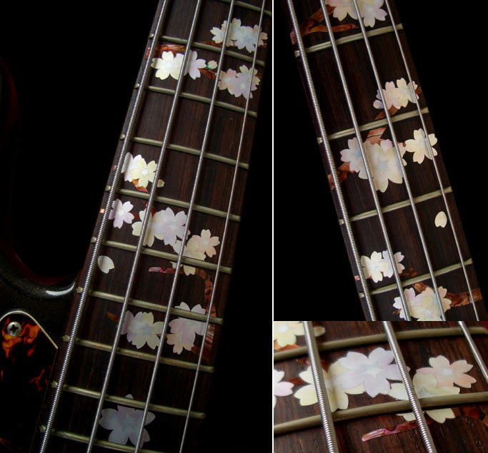 Cherry Blossom Tree / Sakura - Fret Markers for Bass - Inlay Stickers Jockomo