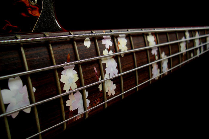 Cherry Blossom Tree / Sakura - Fret Markers for Bass - Inlay Stickers Jockomo