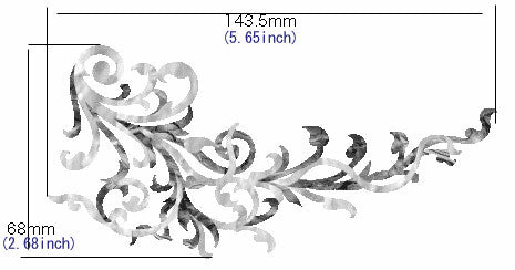 Vintage Vines (White Pearl) - Inlay Stickers Jockomo