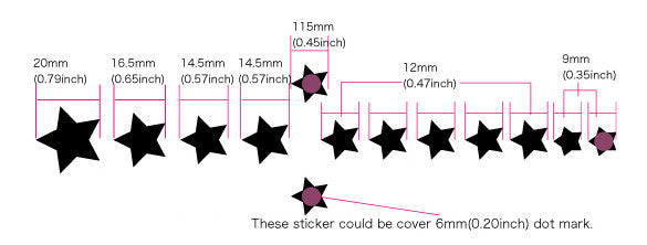 Everly Brothers Stars - Fret Markers for Guitars & Bass - Inlay Stickers Jockomo