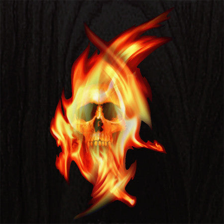 Fire Inlays Flame Skull Decal for Guitar & Bass
