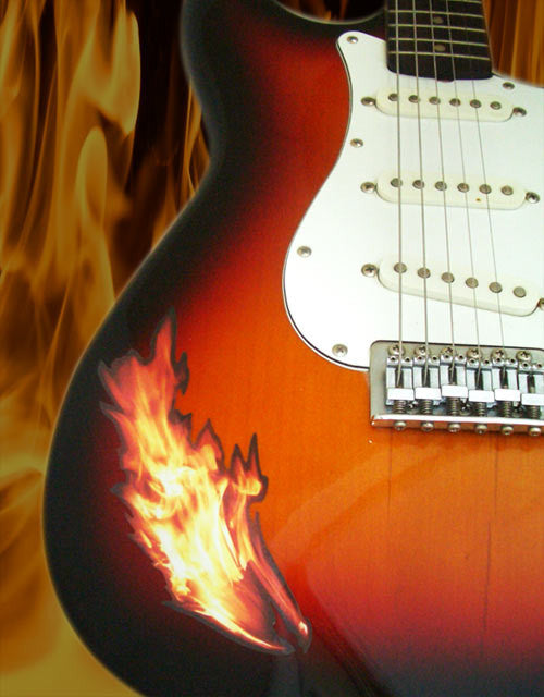 Real Fire Flame-Burning  Inlay Stickers Decals Guitar Bass - Inlay Stickers Jockomo