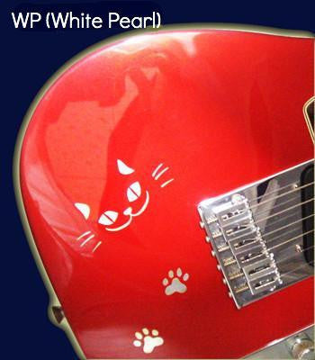 Walking Cat - Inlay Stickers Decals for Guitars & Bass