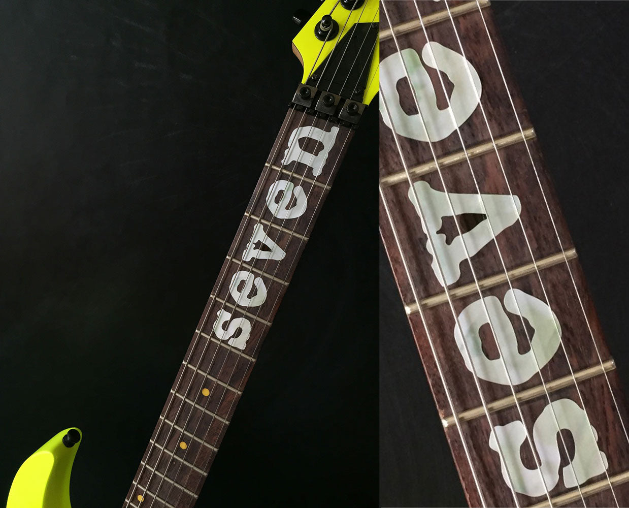 Mick Thomson "Seven" - Fret Markers for Guitars & Bass - Inlay Stickers Jockomo