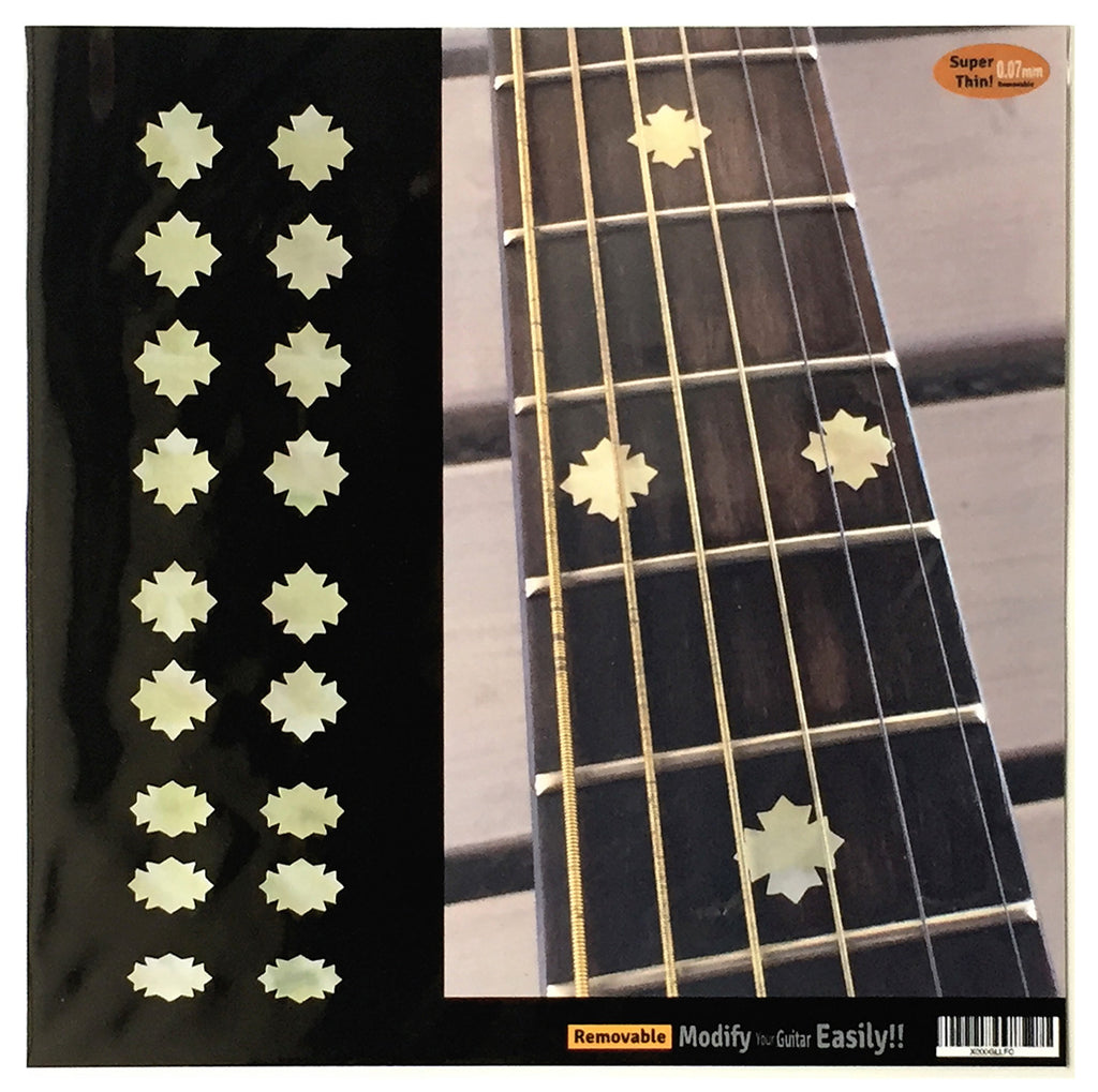 Traditional Snowflakes - Fret Markers for Guitars, Bass & Ukuleles - Inlay Stickers Jockomo