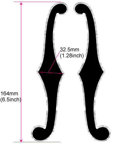 Standard Type / L&R F-Holes - Inlay Stickers Jockomo