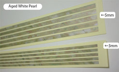 Stick Decals (Aged White Pearl) for Guitars & Bass - Inlay Stickers Jockomo