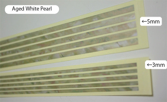 Stick Decals (Aged White Pearl) for Guitars & Bass - Inlay Stickers Jockomo