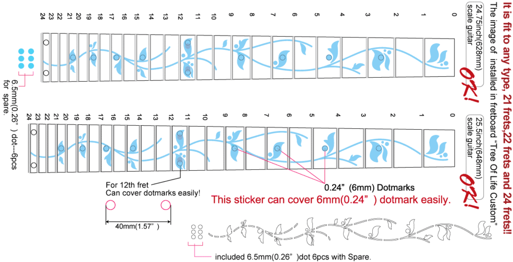 Tree of Life "Custom" - Inlay Stickers Jockomo