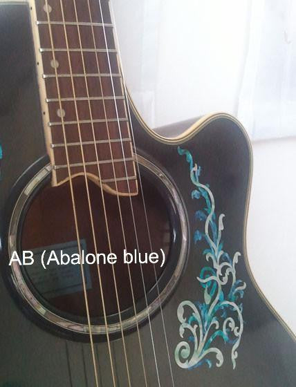 Vintage Vines (Abalone Blue) - Inlay Stickers Jockomo